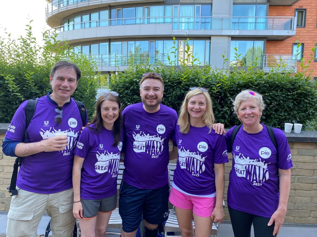 LOORG supporters on the Great Walk 2022 in London